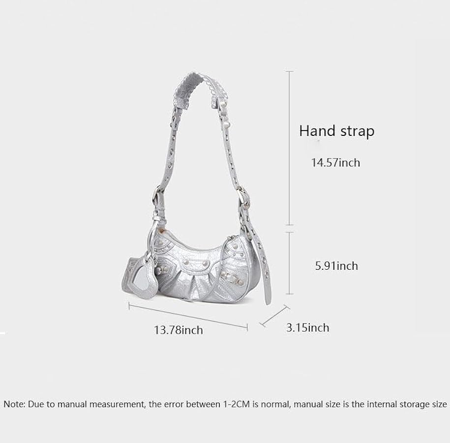 MIFJNF Y2K Punk Shoulder Bag Handbag Shoulder Purse with